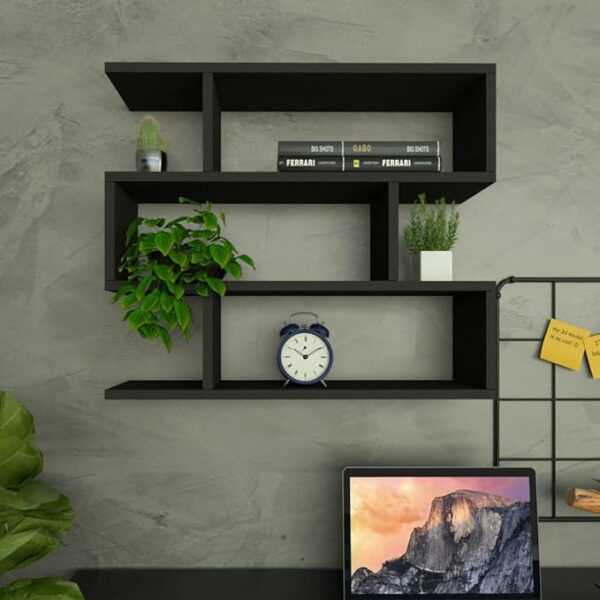 Nicho de Parede ZIG Moderno em MDF – Decoração e Organização Elegante