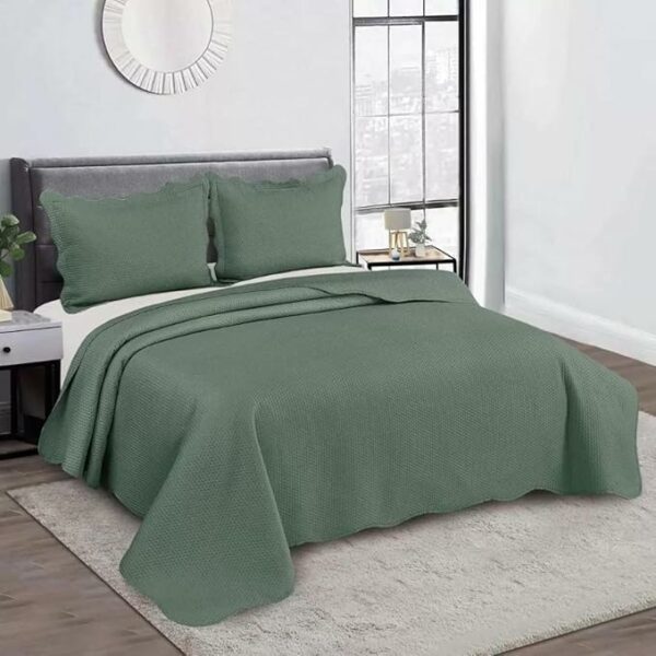 Camesa Colcha Bullet Casal 220x240cm Verde